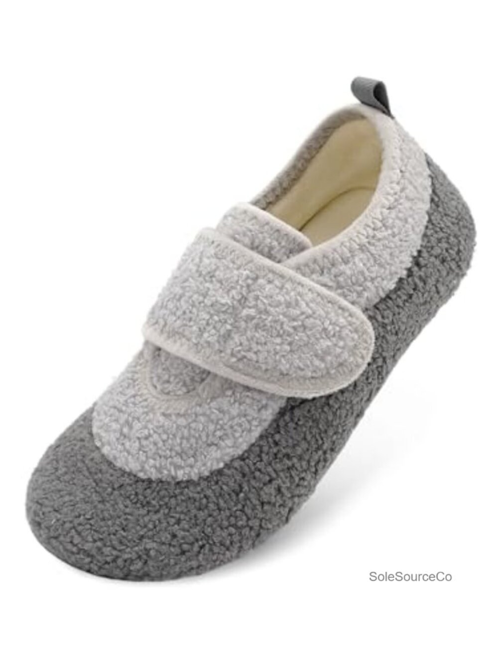 Wide Fit Cozy House Slippers Non-Slip Adjustable Unisex Indoor Shoes